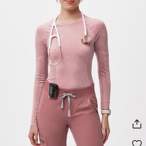 Figs Salta Seamless Underscrub in Mauve